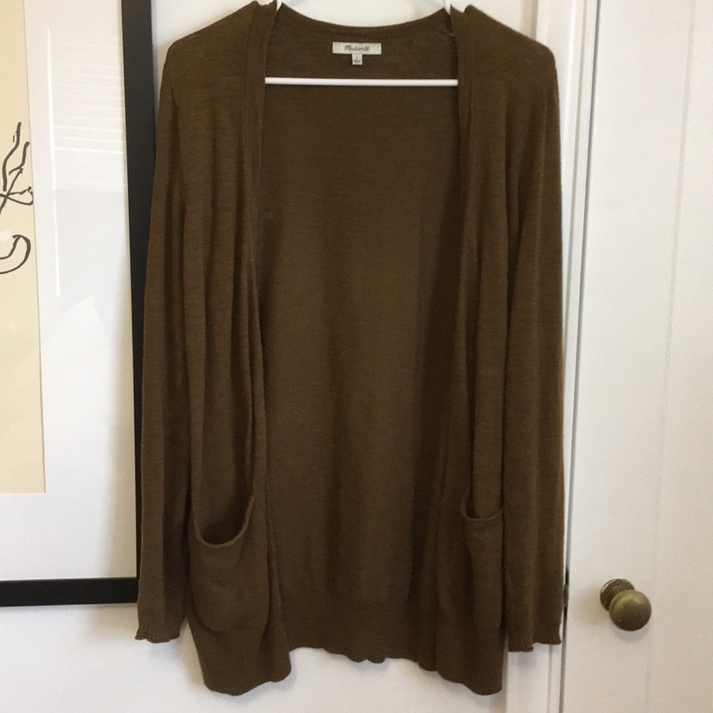 Madewell lightweight olive green Cardigan